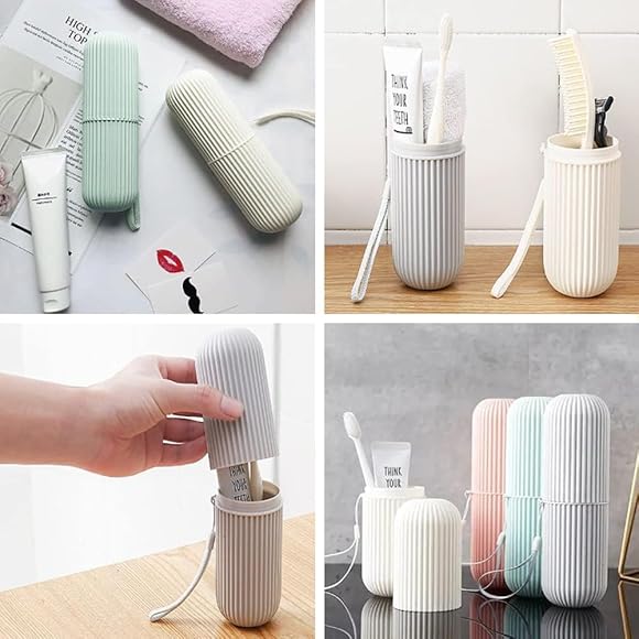 Travel Toothpaste Case Organizer (Pack of 3) Random Colors