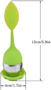Silicone Tea Infuser - Stainless Steel Strainer Drip Tray Included