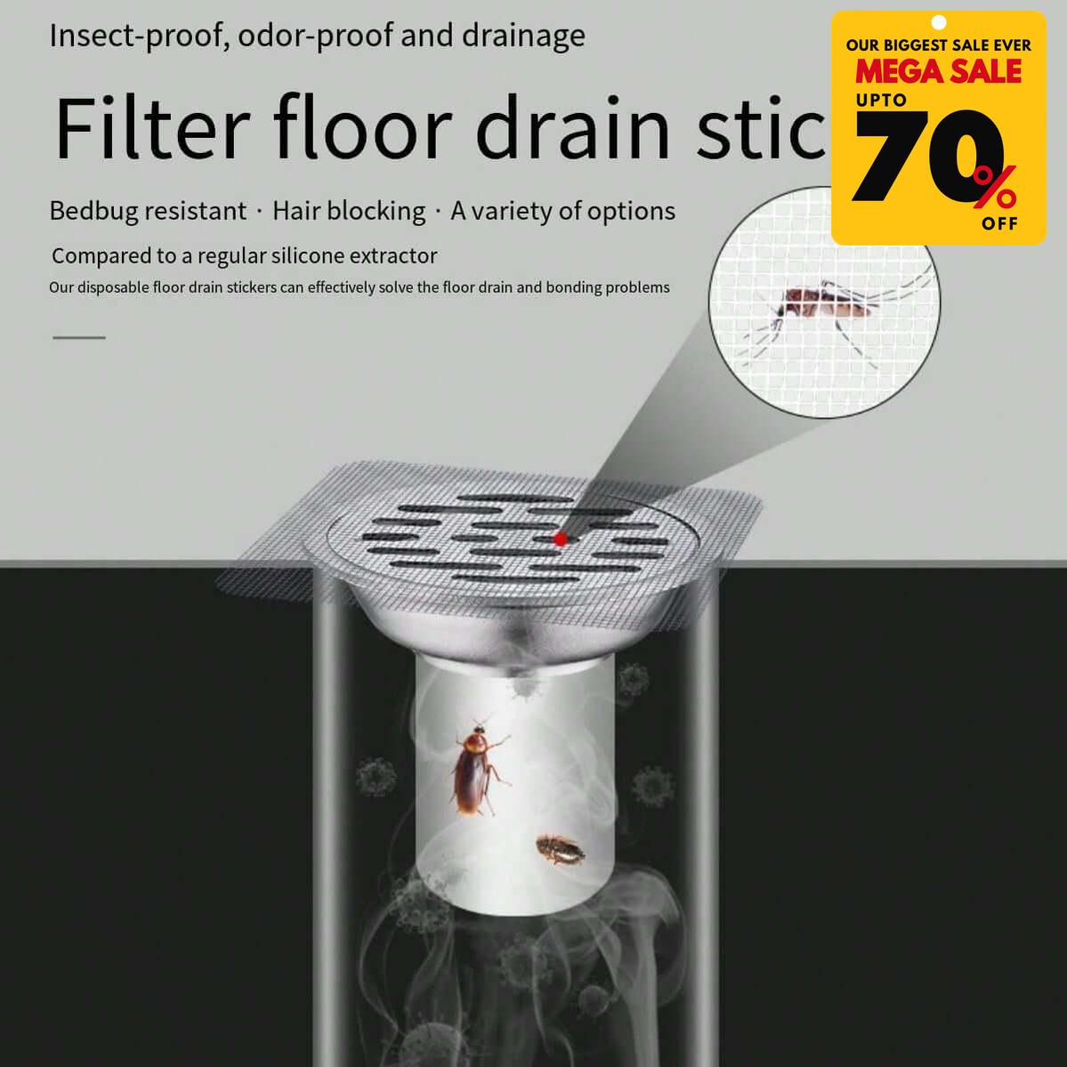 Disposable Floor Drain Stickers (Pack of 25)