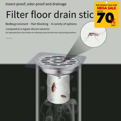 Disposable Floor Drain Stickers (Pack of 25)