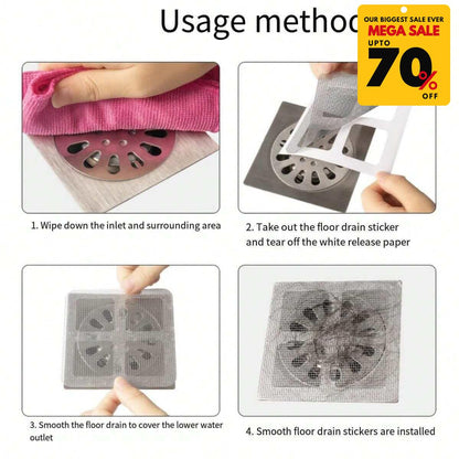 Disposable Floor Drain Stickers (Pack of 25)