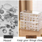 Three Drawer Transparent Acrylic Jewellery Organizer (72 Grid)