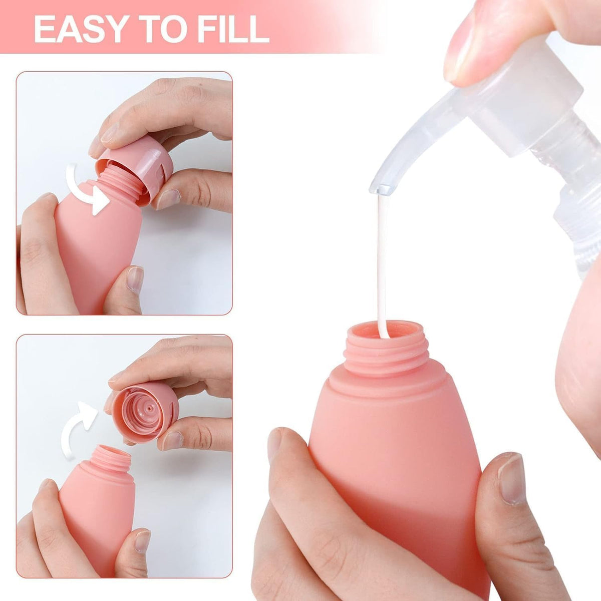 Portable Lotion Container Pack of 3