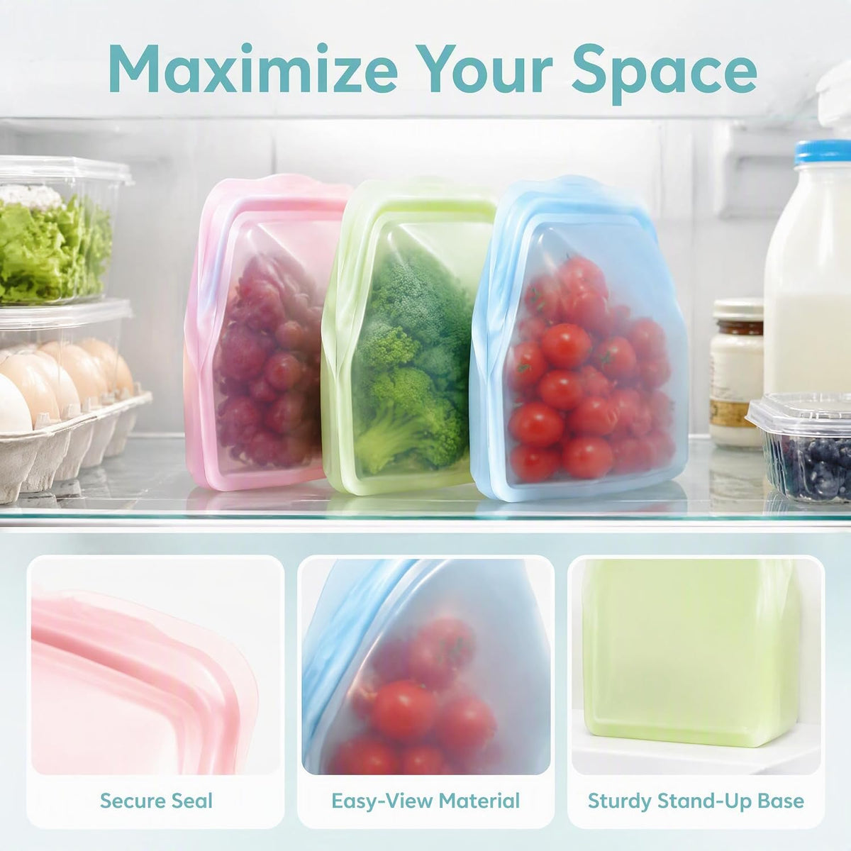 Silicone Food Storage Bags