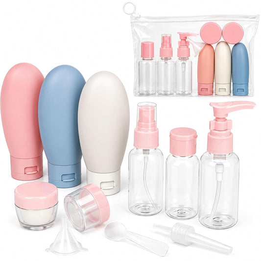 11pcs set of travel cosmetics bottles