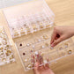 Three Drawer Transparent Acrylic Jewellery Organizer (72 Grid)