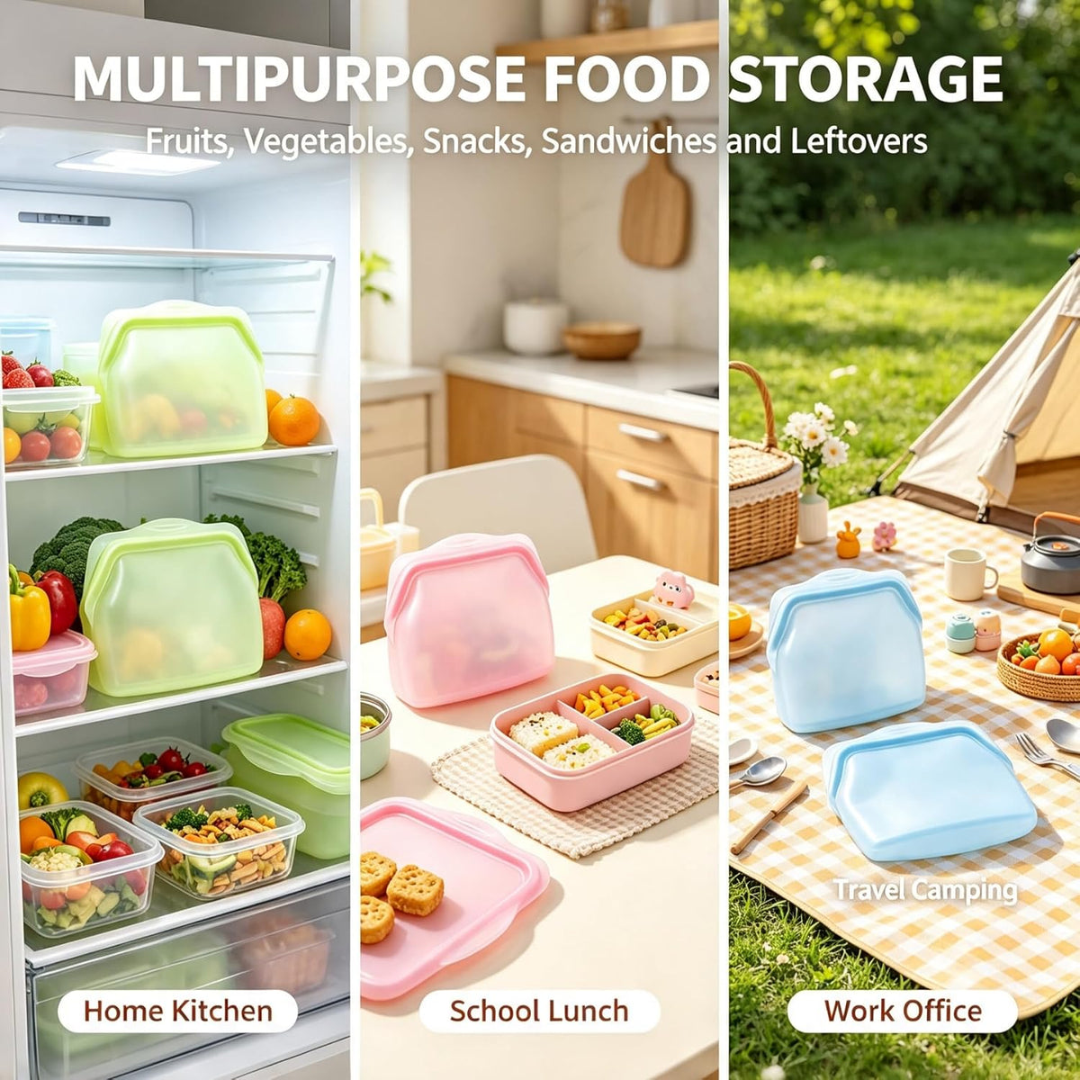 Silicone Food Storage Bags