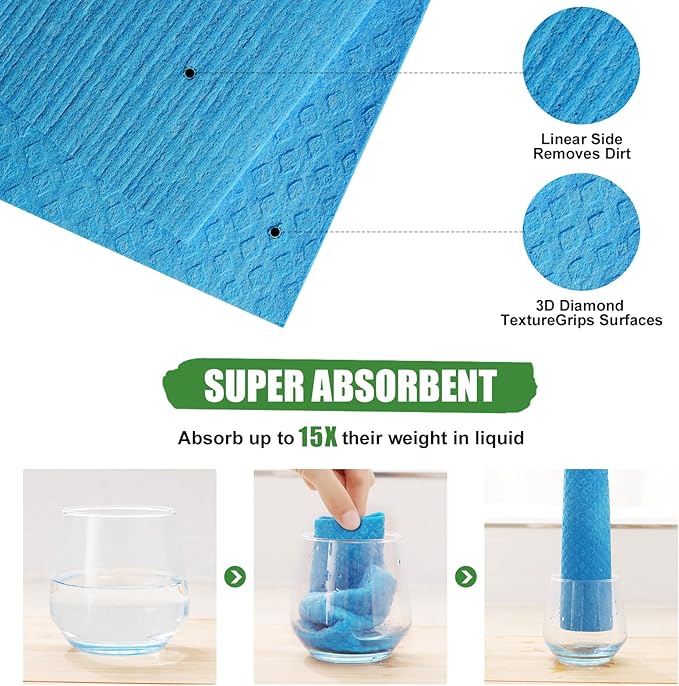 Cellulose Sponge absorbent cleaning cloth