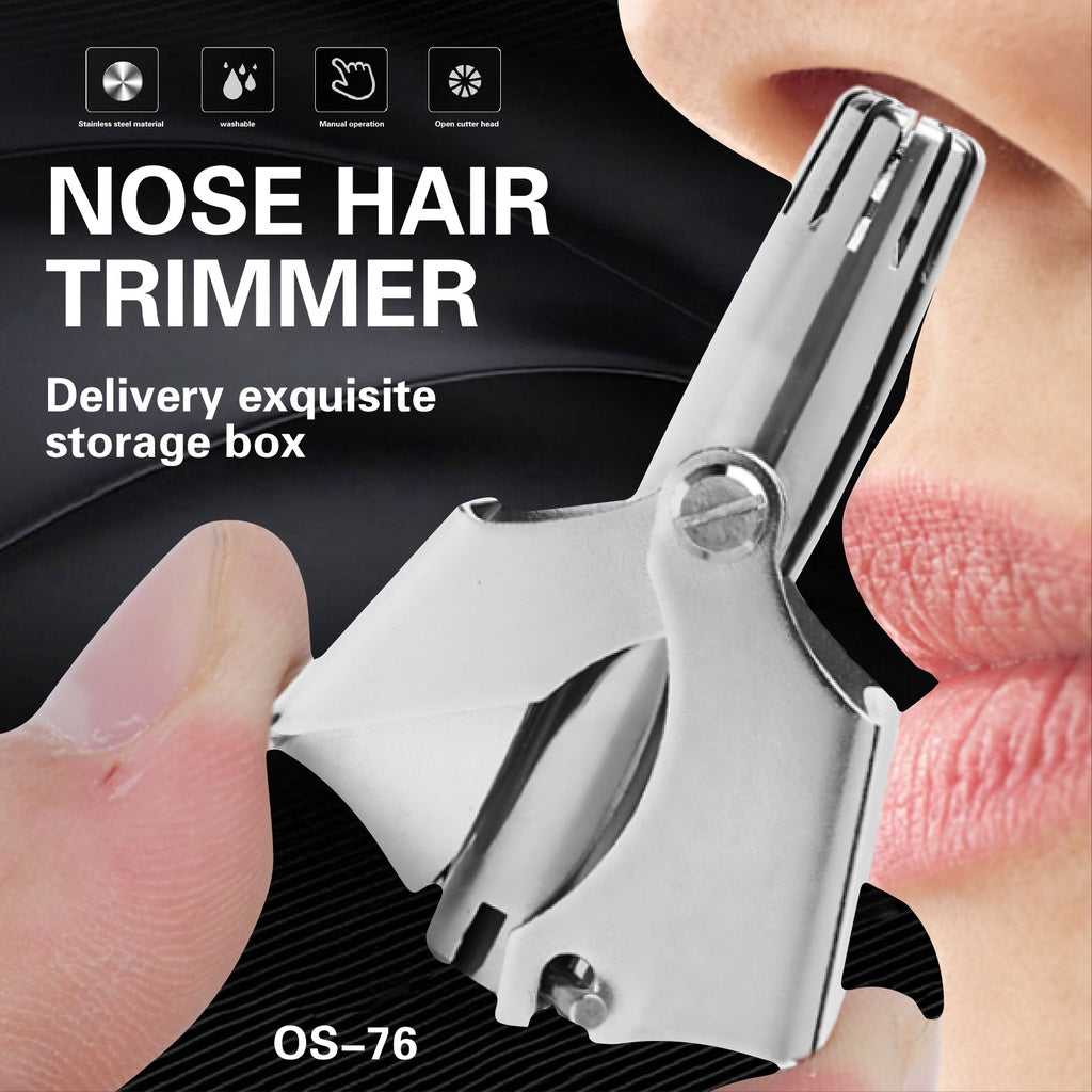 Stainless Steel Manual Nose Trimmer