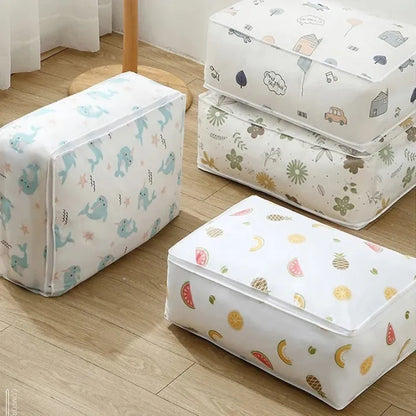 Printed Quilt Clothes Storage Bag