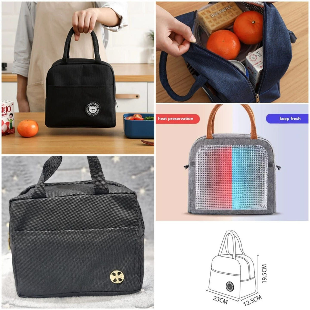 Insulated Food Storage Bag (Hot or Cold) Premium Quality Made in China