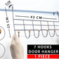 Over Door Hanger with 7 Hooks