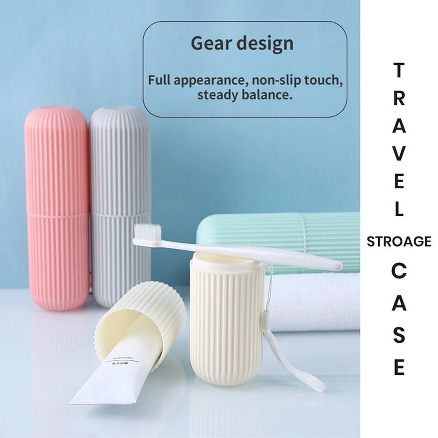 Travel Toothpaste Case Organizer (Pack of 3) Random Colors