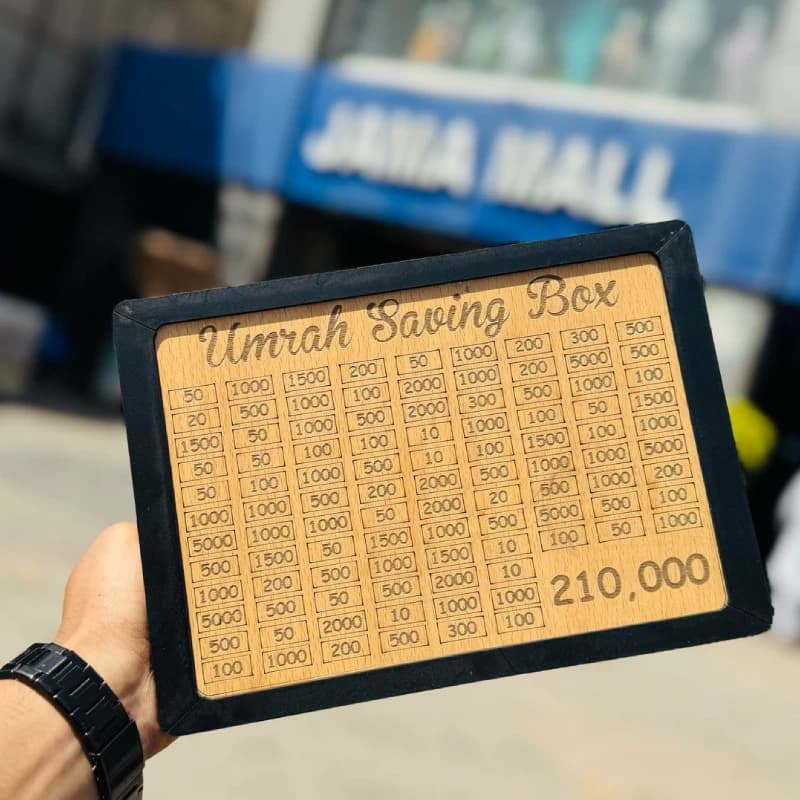 Umrah Saving Box - Save 210,000 for Umrah | Smart Money Saving Box