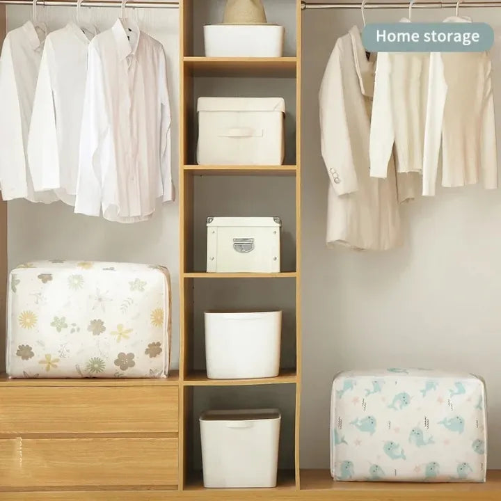 Printed Quilt Clothes Storage Bag