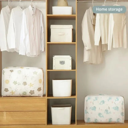 Printed Quilt Clothes Storage Bag