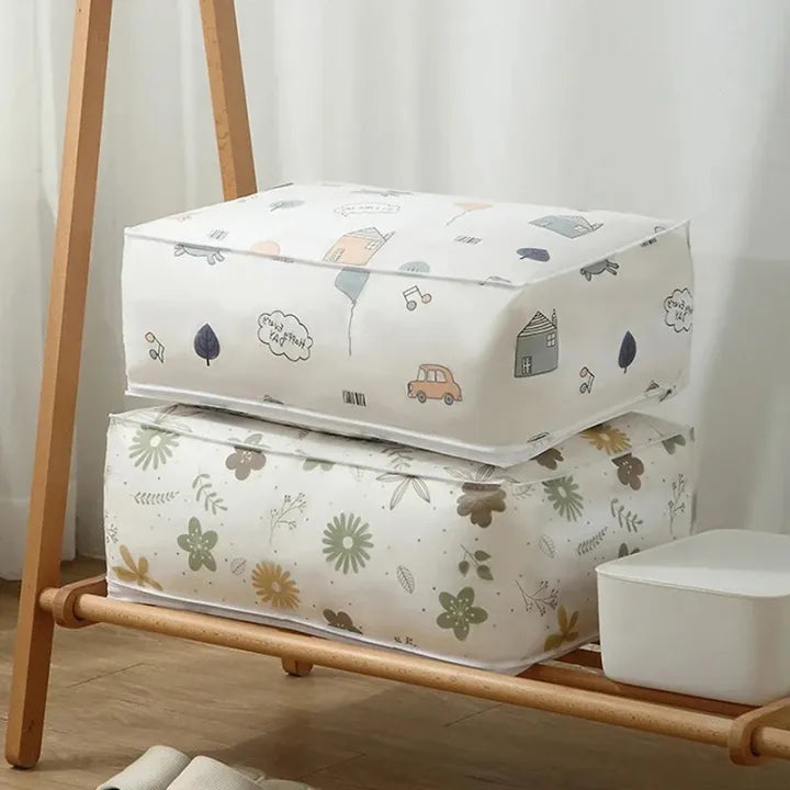 Printed Quilt Clothes Storage Bag