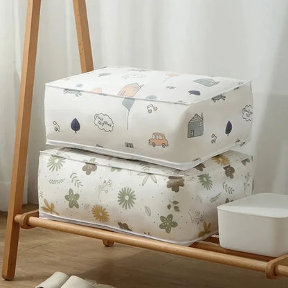 Printed Quilt Clothes Storage Bag