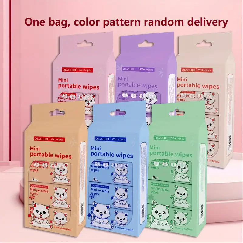 64Pcs Cleaning Wipes - 8 packets