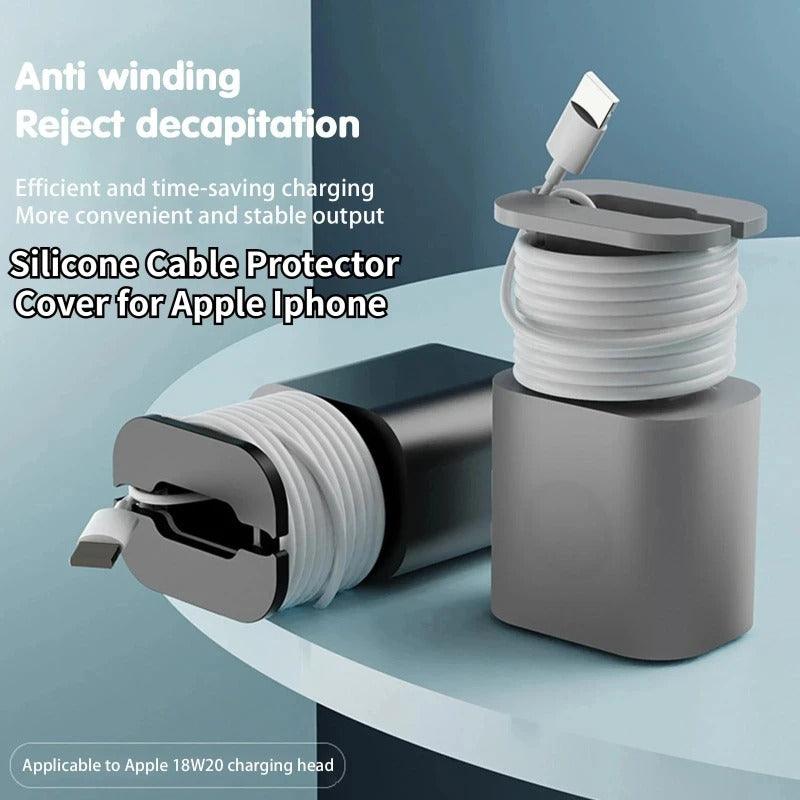 2-in-1 Silicone Charger Protector (Pack of 3)