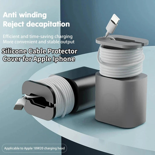 2-in-1 Silicone Charger Protector (Pack of 3)