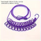 Elastic Clothesline Rope with Clips