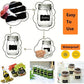 Chalkboard Labels Stickers Roll with Pen