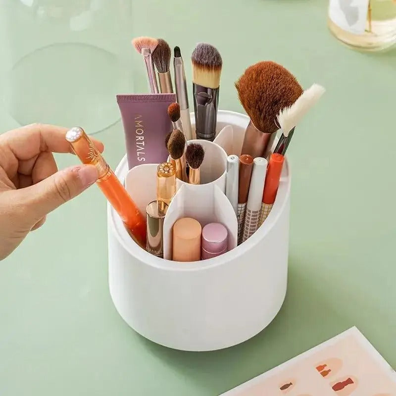 360° Rotating Makeup Brush Storage Box