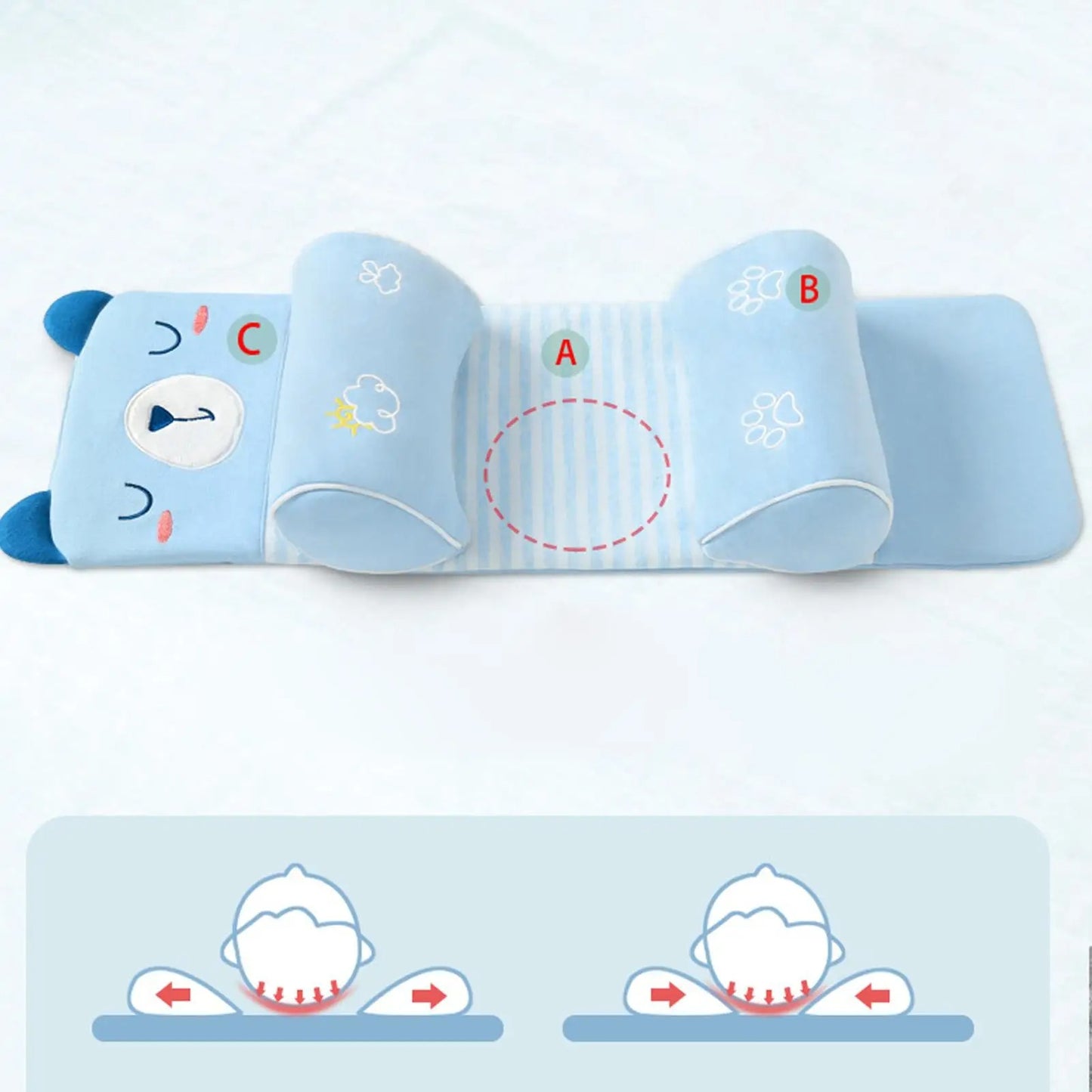 Baby Shaping Head Support Pillow (Pack of 2)