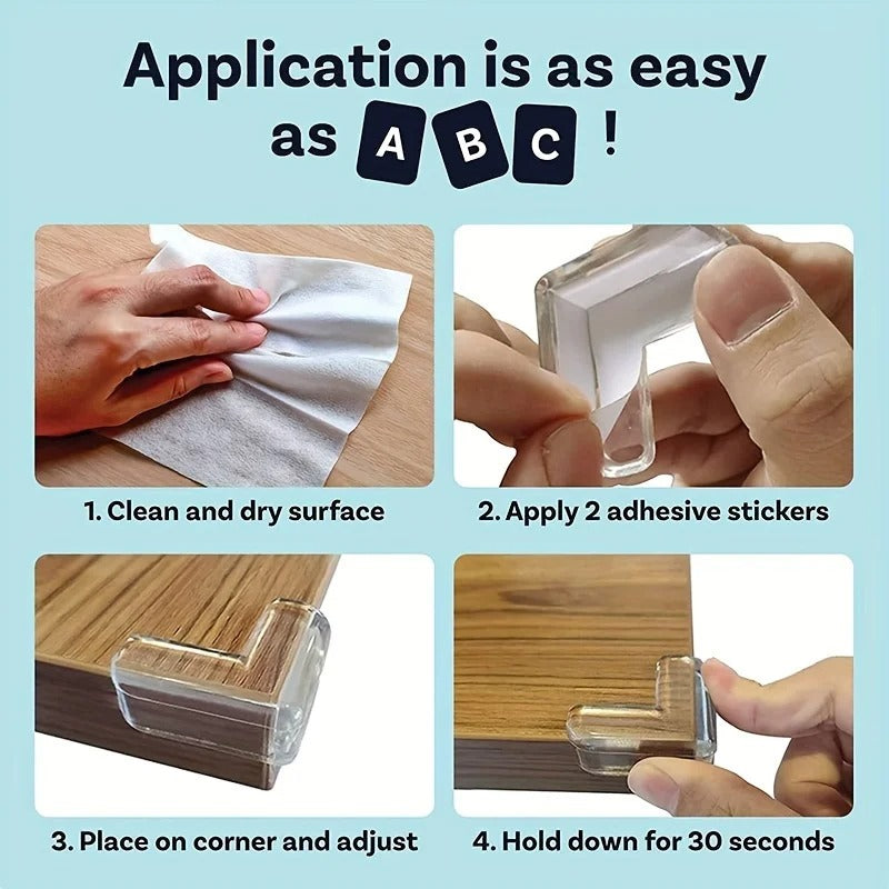 Silicone Table Corner Protector (Pack of 12)